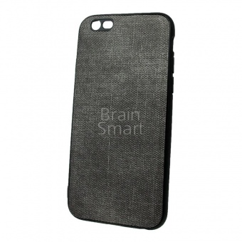 Накладка силиконовая iPhone 6/6S джинсовая Серый - фото, изображение, картинка