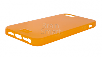 Накладка силиконовая Baseus Colorful Case + пленка iPhone 5/5S/SE Оранжевый - фото, изображение, картинка