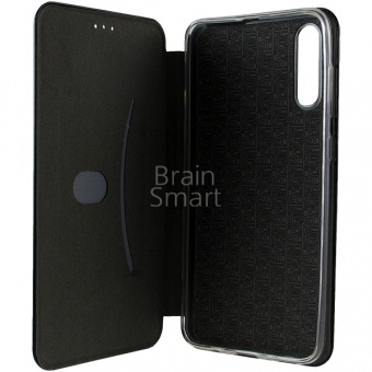 Книжка кожа Creative Case Samsung A705 (A70 2019) Черный тех.упак - фото, изображение, картинка