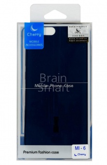Накладка силиконовая Cherry Soft touch Xiaomi Mi 6 Синий - фото, изображение, картинка
