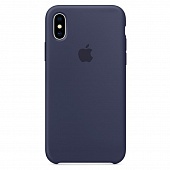 Накладка Silicone Case Original iPhone X/XS (20) Синий