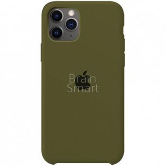 Накладка Silicone Case Original iPhone 11 (48) Армейский Зелёный - фото, изображение, картинка