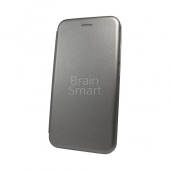 Книжка кожа Brauffen Xiaomi Redmi Note 6 Pro Серебристый тех.упак - фото, изображение, картинка