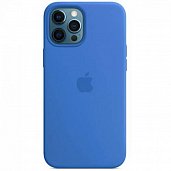 Накладка Silicone Case Original iPhone 12 Pro Max  (3) Светло-Синий - фото, изображение, картинка