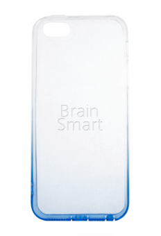Накладка силиконовая с отливом iPhone 5/5S/SE Голубой - фото, изображение, картинка