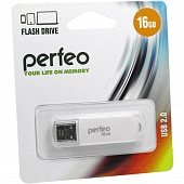 USB 2.0 Флеш-накопитель 16GB Perfeo C03 Белый