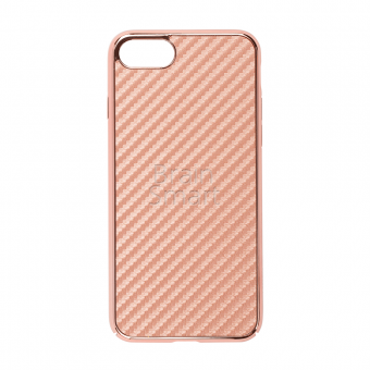 Накладка пластиковая Oucase Gold status Series iPhone 7/8 Розовый - фото, изображение, картинка