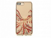 Накладка силикон Girlscase (Kingxbar) Flying Series Swarovski iPhone 7 Plus/8 Plus Золотой2