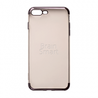 Накладка силиконовая Oucase Beauty Plating Series iPhone 7 Plus/8 Plus с окантовкой Черный - фото, изображение, картинка