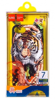 Накладка силиконовая Luxo фосфорная iPhone 7/8 Тигр2 D6 - фото, изображение, картинка