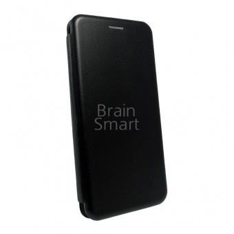 Книжка кожа Brauffen Xiaomi Mi 8 Черный тех.упак - фото, изображение, картинка