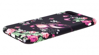 Накладка силиконовая Luxo фосфорная iPhone 7/8 Цветы/Птица F5 - фото, изображение, картинка