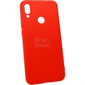 Накладка силиконовая Brauffen Xiaomi Redmi Note 7 матовая с ободком Красный - фото, изображение, картинка
