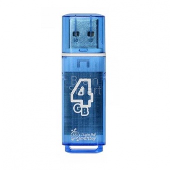 USB 2.0 Флеш-накопитель 4GB SmartBuy Glossy Синий* - фото, изображение, картинка