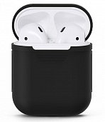 Чехол силиконовый Apple Airpods Черный* - фото, изображение, картинка