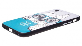 Накладка силиконовая ST.helens iPhone 7/8 Пес в очках - фото, изображение, картинка