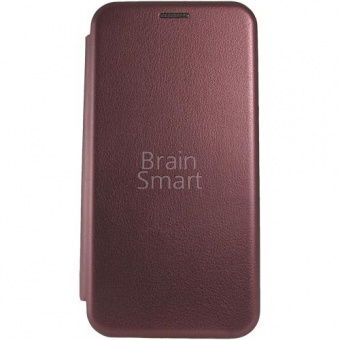 Книжка кожа Creative Case Xiaomi Redmi 8 Бордовый тех.упак - фото, изображение, картинка