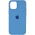 Накладка Silicone Case Original iPhone 12 mini (16) Голубой - фото, изображение, картинка
