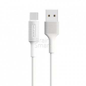 USB кабель Type-C Borofone BX1 EZSync (1м) Белый - фото, изображение, картинка