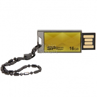 USB 2.0 Флеш-накопитель 16GB Silicon Power Touch 850 Золотой - фото, изображение, картинка