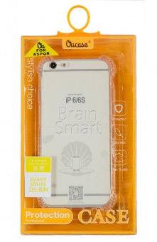 Накладка силиконовая Oucase Guard Series Anti Shock iPhone 6/6S Прозрачный - фото, изображение, картинка