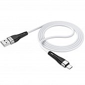 USB кабель Micro Borofone BX46 Silicone 2,4A (1м) Белый* - фото, изображение, картинка