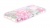 Накладка силиконовая Shine iPhone 5/5S/SE блестящая Цветочки розовые Серебряный - фото, изображение, картинка