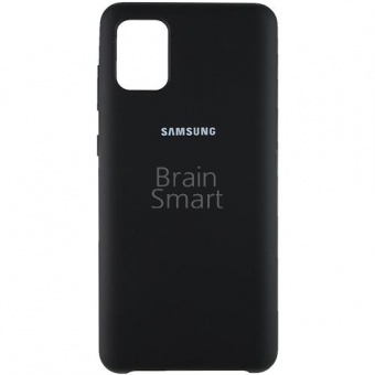 Накладка Silicone Case Samsung A315 (A31 2020) (18) Чёрный - фото, изображение, картинка