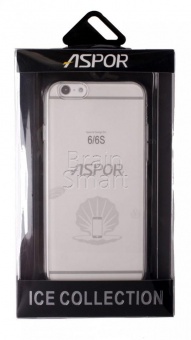 Накладка силиконовая Aspor Ice Collection iPhone 6 Прозрачный - фото, изображение, картинка