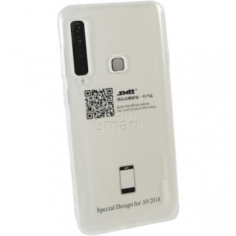 Накладка силиконовая SMTT Simeitu Soft touch Samsung A920 (A9 2018) Прозрачный - фото, изображение, картинка