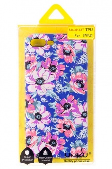 Накладка силиконовая Umku iPhone 7 Plus/8 Plus Цветы(3) - фото, изображение, картинка