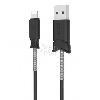 USB кабель Lightning HOCO X24 Pisces (1м) Черный - фото, изображение, картинка