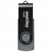 USB 2.0 Флеш-накопитель 16GB SmartBuy Twist Черный* - фото, изображение, картинка