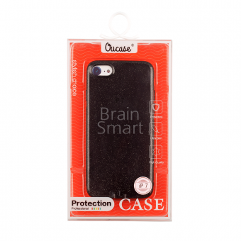 Накладка силиконовая Oucase Gold powder Series iPhone 7/8/SE Черный - фото, изображение, картинка