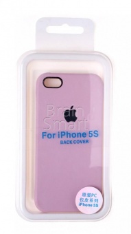 Накладка пластиковая Back Cover под кожу iPhone 5/5S/SE Розовый - фото, изображение, картинка