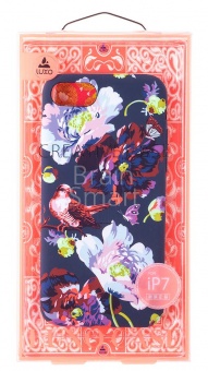 Накладка силиконовая Luxo фосфорная iPhone 7/8 Цветы/Птица F9 - фото, изображение, картинка