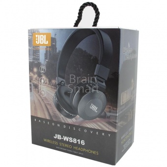 Наушники накладные Bluetooth JBL WS-816BT Черный/Серый - фото, изображение, картинка