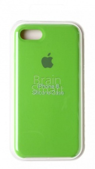 Накладка Silicone Case Original iPhone 7/8/SE (31) Салатовый - фото, изображение, картинка