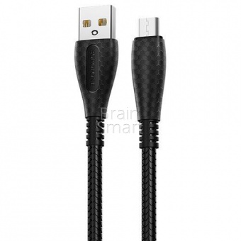 USB кабель Micro Borofone BX38 Cool Charge (1м) Черный - фото, изображение, картинка