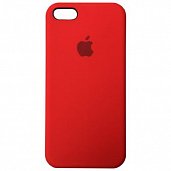 Накладка Silicone Case Original iPhone 5/5S/SE (14) Красный - фото, изображение, картинка