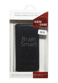 Книжка New Case с магнитом iPhone 5/5S/SE Черный - фото, изображение, картинка