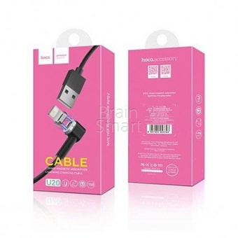 USB кабель Micro Magnetic HOCO U20 (1м) Черный - фото, изображение, картинка