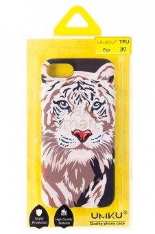 Накладка силиконовая Umku iPhone 7/8 Тигр (А2) - фото, изображение, картинка