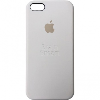 Накладка Silicone Case Original iPhone 5/5S/SE (10) Светло-Серый - фото, изображение, картинка