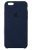 Накладка Silicone Case Original iPhone 6/6S  (8) Тёмно-Синий - фото, изображение, картинка