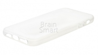 Накладка силиконовая SMTT Simeitu Soft touch iPhone 5/5S/SE Белый - фото, изображение, картинка