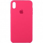 Накладка Silicone Case Original iPhone XS Max (47) Ярко-Розовый - фото, изображение, картинка