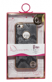 Накладка силиконовая Oucase Dimon Series iPhone 5/5S/SE Черный - фото, изображение, картинка