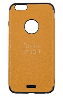 Накладка силиконовая J-Case Jack Series под кожу с магнитом iPhone 6/6S Св. Коричневый - фото, изображение, картинка
