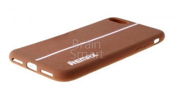 Накладка силиконовая Remax Rough iPhone 7/8 Коричневый - фото, изображение, картинка